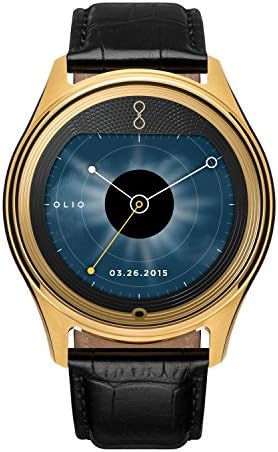 Olio 'One' H1B-SKU-10 Stainless Steel and 24K Gold Smartwatch