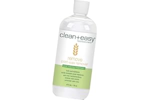 Clean + Easy After Wax Remover – After Wax Care Oil with Wheat Germ, Post Waxing Cleanser for Skin & Wax Residue, 16 oz