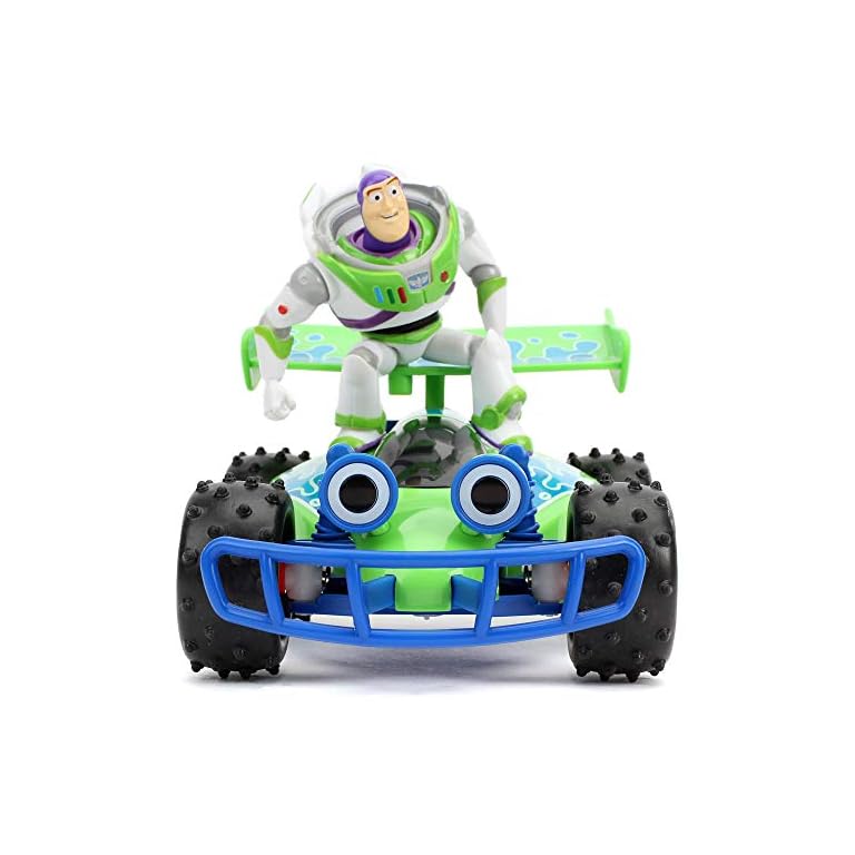 Jada Disney Pixar Toy Story 4 Turbo Buggy W/ Buzz Lightyear Radio Control Vehicle, 2.4 Ghz, 1: 