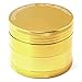 Chromium Crusher 2.5 Inch 4 Piece Tobacco Spice Herb Grinder - Gold