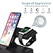 ROITON for Apple Watch Stand Charger, Wireless Magnetic Charging Dock Stand Holder for iWatch with Nightstand Mode for Apple Watch Series 4/3/2/1, Charge Station for iPhone Xs Max/Xs/Xr/X/8/8 Plus