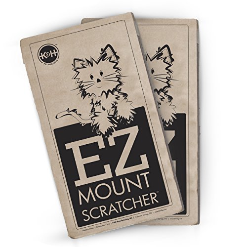 K&H Pet Products EZ Mount Window Cat Scratcher Refill Cardboard 5" x 10"