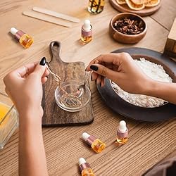 Didaey 100 Pcs Mini Glass Dropper Bottle Bulk Clear