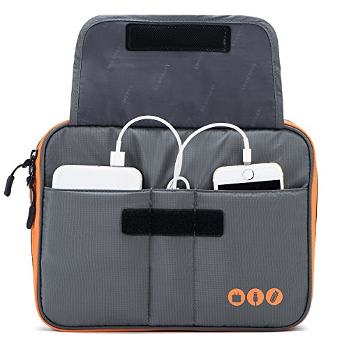 BAGSMART Universal Travel Cable Organizer Electronics Accessories Carry Bag for 9.7 inch iPad