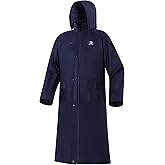 RainRider Raincoat for Men Waterproof Long Rain Jacket with Stowable Hood Lightweight Rain Gear Poncho for Unisex