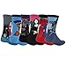 Zmart Men's Famous Painting Casual Cotton Sport Crew Socks 6-Pack, Men's US 7-11,6-pack,One Size