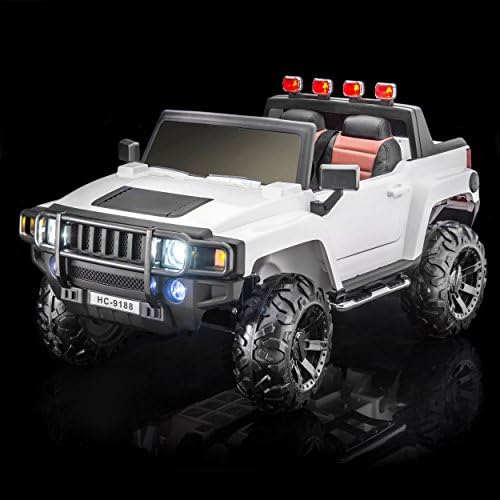 SPORTrax Monster Kid's Ride On Vehicle, Battery Powered, Remote Control w/FREE MP3 Player - White