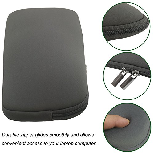 Laptop Sleeve 15-15.4 Inch,resistant Neoprene Laptop Sleeve/Notebook Computer Pocket Case/Tablet Briefcase Carrying Bag Compatible Asus/Dell/Fujitsu/Lenovo/HP/Sony/Toshiba/Acer/ Fujitsu(Grey ) - Thumbnail 2