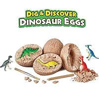 Revanak Dinosaur Eggs Kit Dig it Up - 12 Packs Mystery Excavation Adventure Discover Dinosure Eggs Toys- Science STEM Learning Kids Activity and Imagination Development (12 Packs)