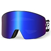 EXP VISION Ski/Snowboard Goggles, Magnetic Lens Snow Goggles with Anti-Fog & UV400 Protection for Men & Women