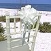 White Pull Bows with Tails - 8