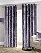 LUXURY THICK CRUSHED VELVET AMETHYST PURPLE LINED RING TOP WOVEN CURTAINS DRAPES 66