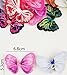 Hixixi 20pcs Pet Dog Cat Beautiful Colorfully Butterfly Hair Bows Puppy Hair Accessories with Rubber Bands