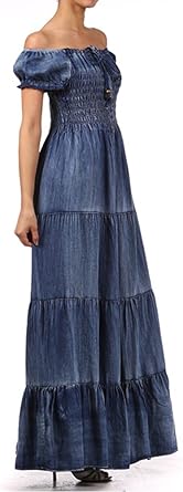 denim maxi dress amazon
