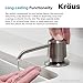 KRAUS Kitchen Soap and Lotion Dispenser in Spot Free Stainless Steel, KSD-31SFS