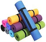 BalanceFrom GoYoga Premium 1/4-Inch Slip Resistant and Waterproof Yoga Mat with Carrying Strap