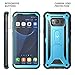 YOUMAKER Kickstand Case for Galaxy S8 Plus, Full Body with Built-in Screen Protector Heavy Duty Protection Shockproof Rugged Cover for Samsung Galaxy S8 Plus 6.2 inch - Blue