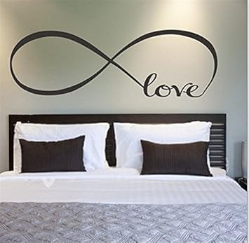 Buy New Free shipping Personalized Infinity Symbol Bedroom Wallpaper Decals  Love Quotes Painting Wall Art Bedroom Decor Wall Stickers S 60x22cm Online  at Low Prices in India - Amazon.in