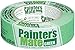 Painter's Mate Green Brand CP 150/8-Day Painter's Tape, Multi-Surface, 36mm x 55m, Green, 1 Roll (103367)