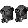 Nightforce X-Treme Duty Ultralite 34 mm 6-Screw Hard Anodized Aluminum Gun Scope Rings Mounts, Set of 2