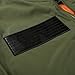 DAVID.ANN Men's Bomber Flight Jacket,Army Green,Medium