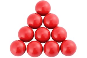 COMOK Ball Handle Knob M8 Threaded Red Ball Knob Machine Control Handle 32mm Diameter Ball Nut 10Pcs