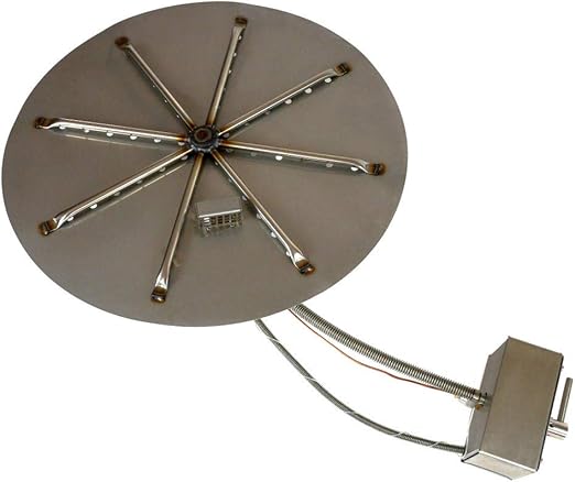 Brightstar Gas Fire Pit Burner Round 18kw Lpg Gas Amazon Co Uk Garden Outdoors