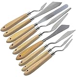AebDerp 9 Pcs Paint Palette Knives for