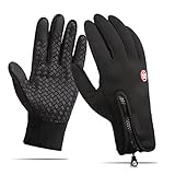 Winter gloves,Anqier Windproof Warm Touchscreen Gloves Outdoor Cycling Runnig Climbing Gloves For Men & Women