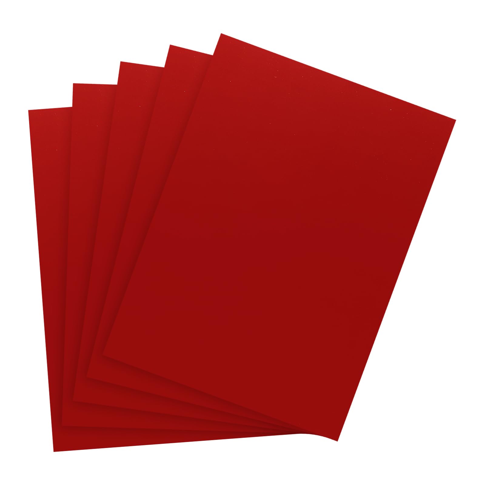 PATIKIL 11"x8.5" Metallic Mirror Board Sheets, 10 Pack Red Cardstock Foil Board Reflective Sheet 250gsm for Scrapbook Poster DIY Craft Invitation Card