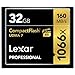 Lexar Professional 1066x 32GB (2-Pack) CompactFlash Card, Up to 160MB/s Read, for Professional Photographer, Videographer, Enthusiast (LCF32GCRBNA10662)