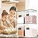 ME.FAN LARGE Food Storage Containers [Set of 4] Airtight Storage Keeper 5.2L(175.9oz) with 5 Set Measuring Cups 24 Chalkboard labels & Pen Ideal for Sugar, Flour, Baking Supplies - Black Lids