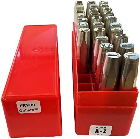 Pryor Goliath Phd27080 AZ Heavy Duty Sharp Faced Punches, 27 Piece, 5/16", 8.0mm