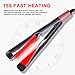 2 in 1 Hair Straightener and Curler, Professional Tourmaline Ceramic Twisted Flat Iron, Hair Curling with Comb Teeth, Dual Voltage Straightening Travel, LCD Display Auto Shut-Off, for All Hair Typesthumb 2