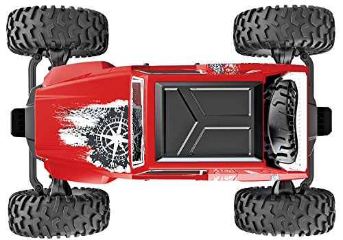 danchee Trail Hunter 1/12 Scale Remote Control Rock Crawler Off Road Truck Toy, Red