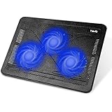Havit HV-F2056 15.6"-17" Laptop Cooler Cooling Pad - Slim Portable USB Powered (3 Fans) (Black)