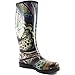 Women's Puddles Rain and Snow Boot Multi Color Mid Calf Knee High Rainboots,Monet 8 B(M) US