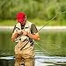 PLUSINNO Portable Two-Piece Spinning Rod Graphite Medium Fast Action 7' Spinning Fishing Rod and Reel Combo