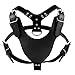 Didog Smooth Leather Dog Harness for Medium and Large Dogs,Fit Pit Bulldog Terrier Mastiff Puppy Boxer（Black ）