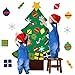 Coxeer Felt Christmas Tree, 3.28FT DIY Christmas Tree with 28 PCS Ornaments for Kids New Year Door Wall Hanging Xmas Tree Decoration