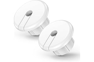 MSAFF 1-Inch Wall Bushing for Starlink Dishy Ethernet Cable, Premium Wall Hole Cable Feed Through Bushing for Star Link Cable Grommet & Furniture Wire Holes - White (2 in 1 pack)