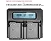 SR LP-E6 LP-E6N Dual Channel Digital Charger with LCD Display for Canon EOS 5D, 5DS, 5DS R, 6D, 7D, 7DS, 60D, 60D, 70D Camera