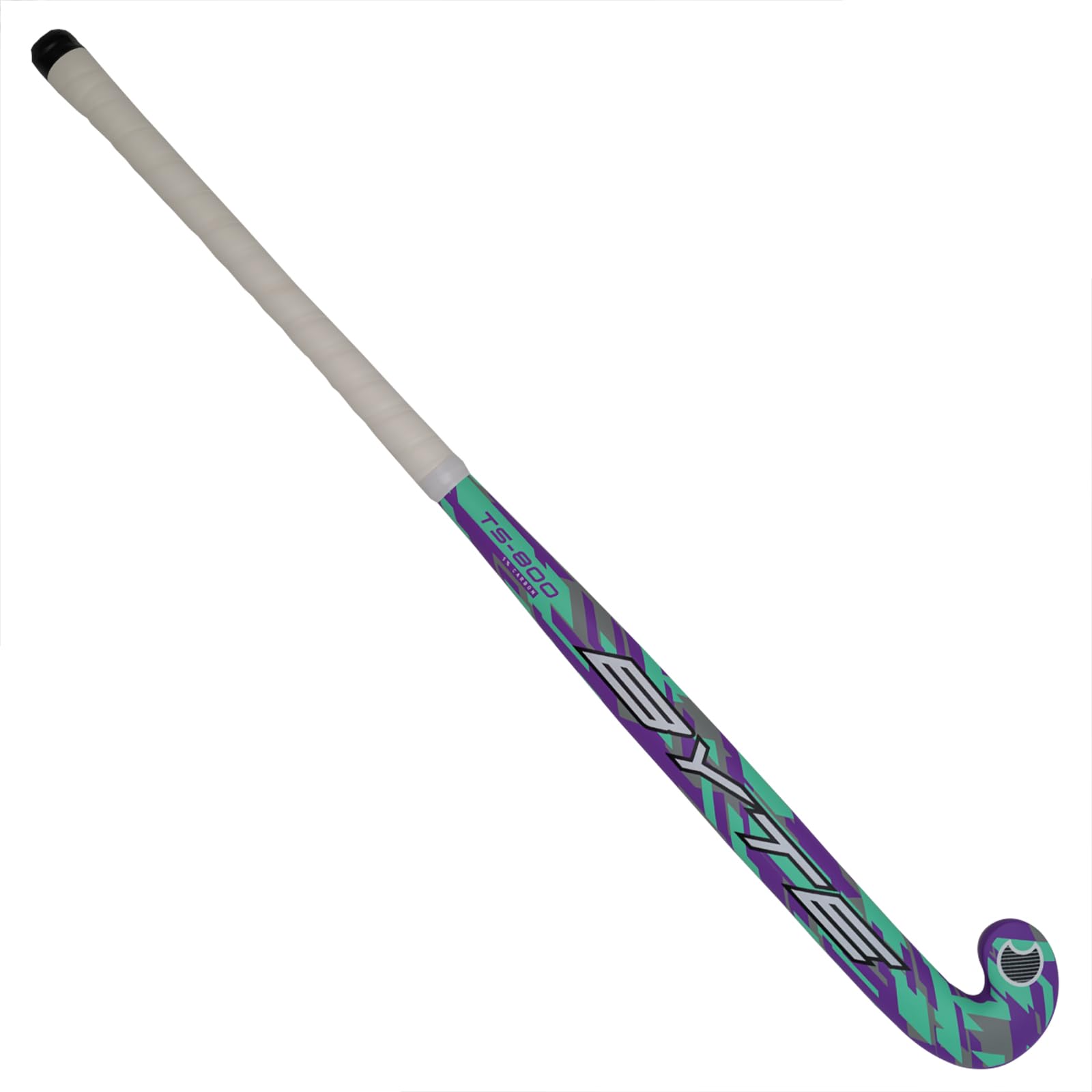 BYTE TS800 COMPOSITE OUTDOOR HOCKEY STICK MINT/PURPLE (36.5'' LIGHT)