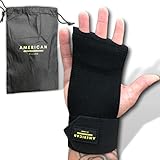 Leather Gymnastics Hand Grips For Men And Women By American Allure-Great for Gymnastics,Pull ups,Weight Lifting,Kettlebells and CrossFit Training + FREE Carrying Case