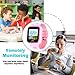 UOTO 4G Kids Smartwatch Phone with Sim Card, WiFi LBS GPS Tracker Watch Waterproof for Children with Pedometer/Remote monitoring/Game/FaceTalk/2-way Call/SOS, Kids Girls Toys Age 4-14 (Pink)