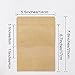 SumDirect Kraft Stand Up Pouches - 50Pcs Resealable Kraft Paper Stand Up Bags with Window, Zipper Disposable Food Storage Bags for Home or Business (50, 5.5x7.8inch)