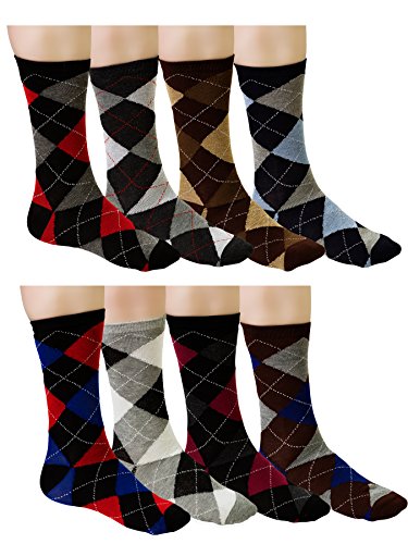 Debra weitzner men s 6-pack assorted cotton-blend argyle dress so…