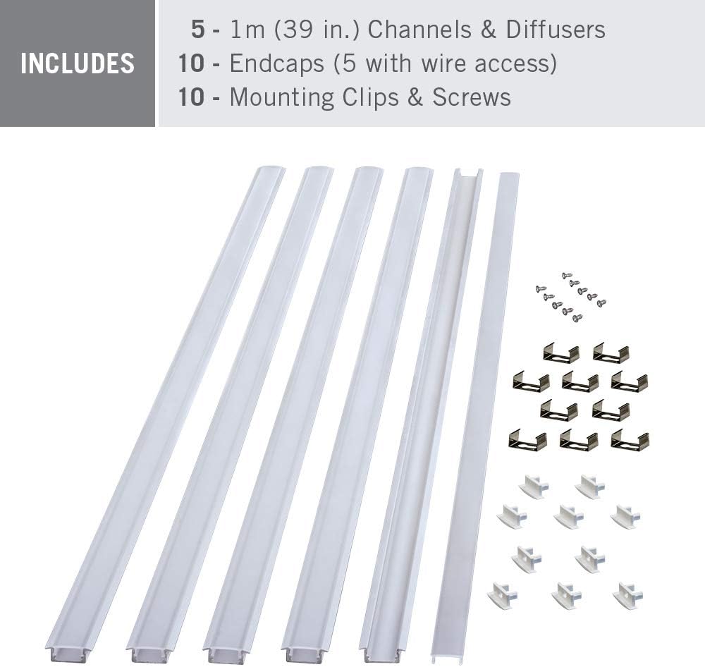 Armacost Lighting 960052 Recessed Mounting Channel, Aluminum - - 