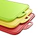 zanmini Color-Code Cutting Boards for Kitchen, Dishwasher-Safe Chopping Boards Set of 3, with Non-Slip Feet and Handing Hole Stand, BPA-Free, FDA Approved, Eco Friendly