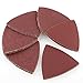 60pcs Triangular Oscillating Sanding Pads 3-1/8 Inch Assorted 40/60/80/100/120/240 Grits Oscillating Multi Tool Sanding Pad for Wood Sanding